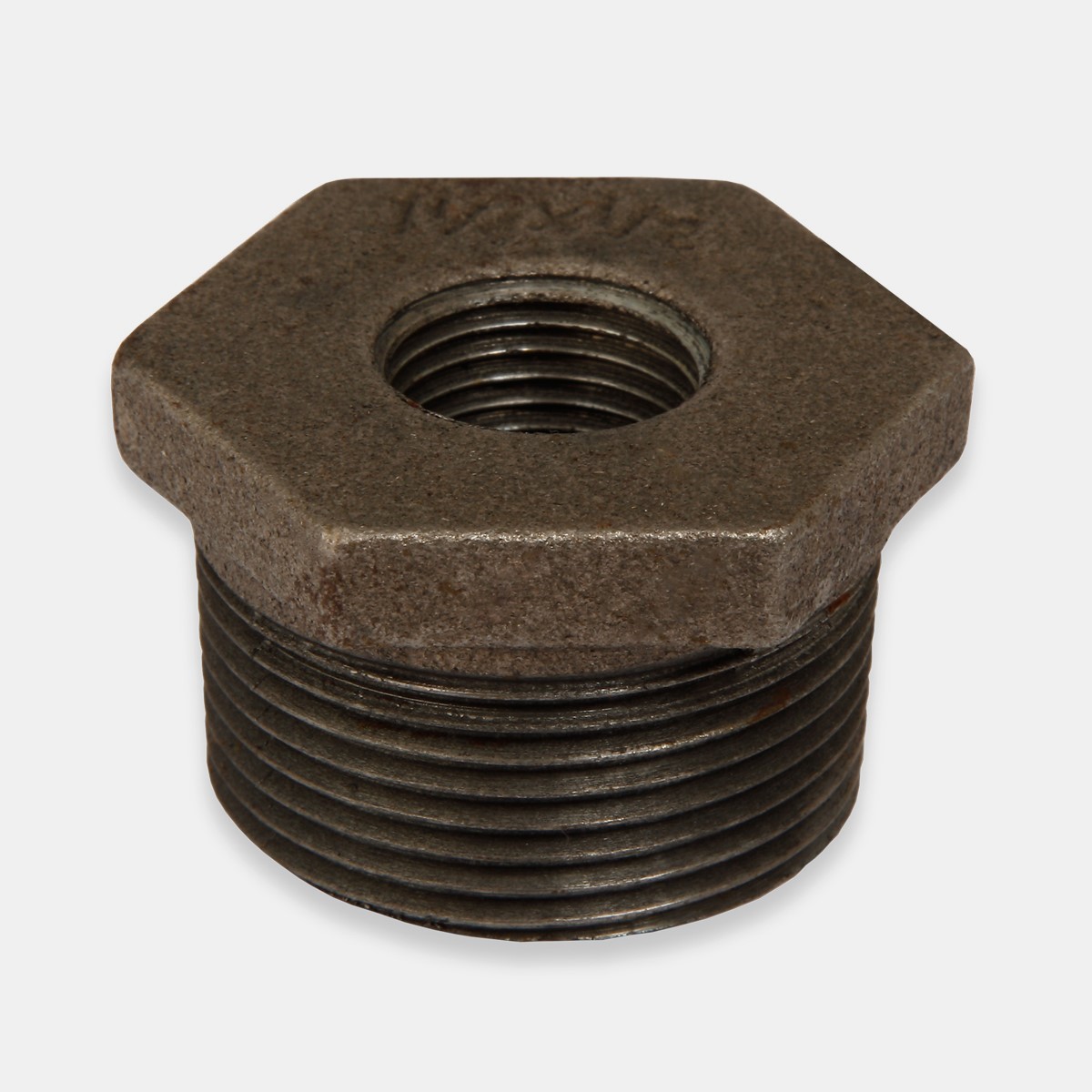 1-¼" to ½" BSP Black Iron Reducing Bush